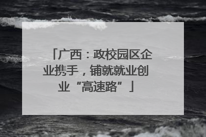 广西：政校园区企业携手，铺就就业创业“高速路”