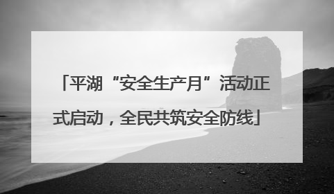 平湖“安全生产月”活动正式启动，全民共筑安全防线
