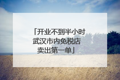 开业不到半小时 武汉市内免税店卖出第一单