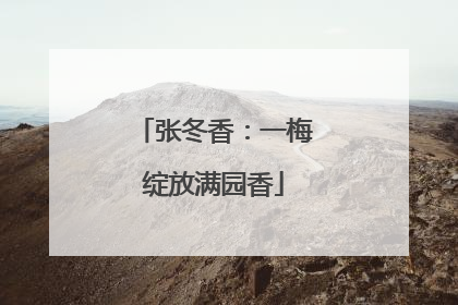 张冬香：一梅绽放满园香