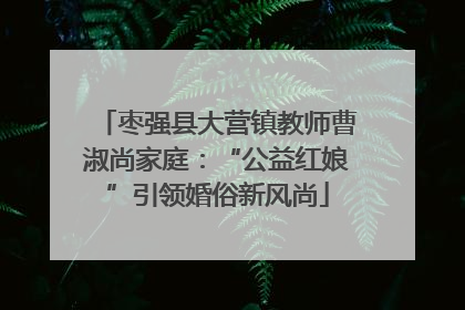 枣强县大营镇教师曹淑尚家庭：“公益红娘”引领婚俗新风尚