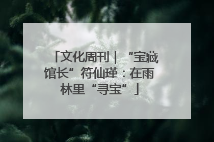 文化周刊｜“宝藏馆长”符仙瑾：在雨林里“寻宝”