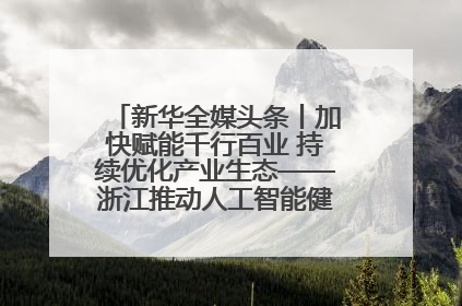 新华全媒头条丨加快赋能千行百业 持续优化产业生态——浙江推动人工智能健康有序发展观察