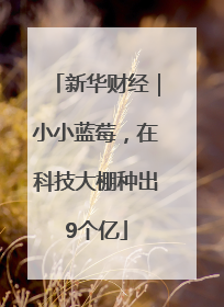 新华财经｜小小蓝莓，在科技大棚种出9个亿