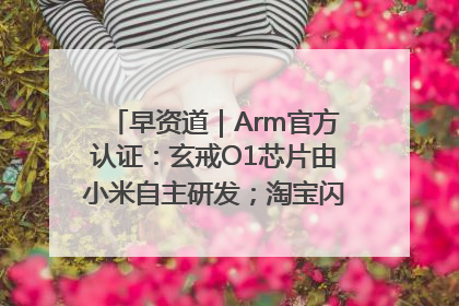 早资道｜Arm官方认证：玄戒O1芯片由小米自主研发；淘宝闪购联合饿了么日订单超4000万