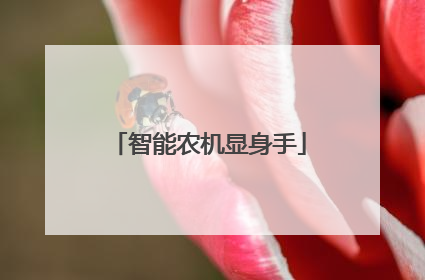 智能农机显身手
