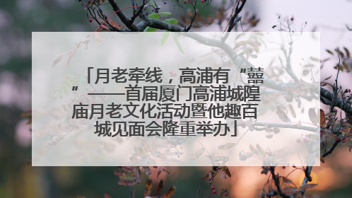 月老牵线，高浦有“囍”——首届厦门高浦城隍庙月老文化活动暨他趣百城见面会隆重举办