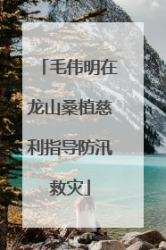 毛伟明在龙山桑植慈利指导防汛救灾