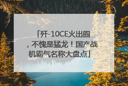 歼-10CE火出圈，不愧是猛龙！国产战机霸气名称大盘点