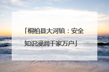 桐柏县大河镇：安全知识浸润千家万户