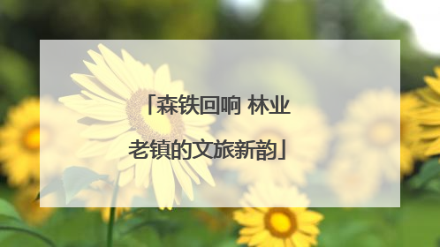 森铁回响 林业老镇的文旅新韵