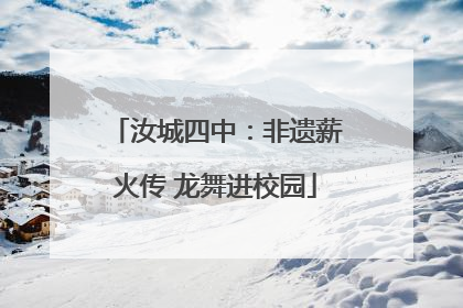 汝城四中：非遗薪火传 龙舞进校园