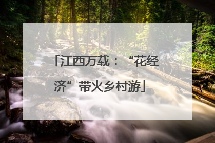 江西万载：“花经济”带火乡村游