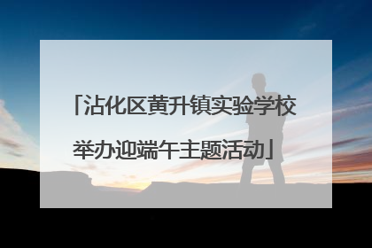 沾化区黄升镇实验学校举办迎端午主题活动