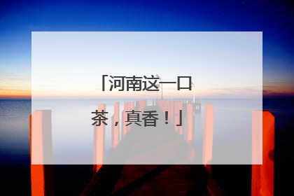 河南这一口茶，真香！