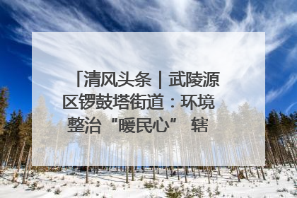 清风头条｜武陵源区锣鼓塔街道：环境整治“暖民心” 辖区面貌“靓”起来