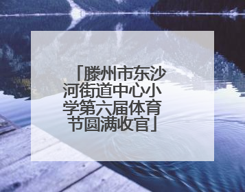 滕州市东沙河街道中心小学第六届体育节圆满收官