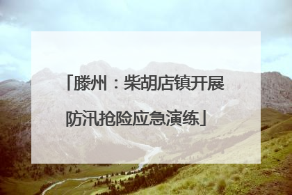 滕州：柴胡店镇开展防汛抢险应急演练