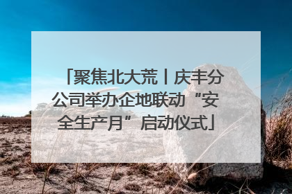 聚焦北大荒丨庆丰分公司举办企地联动“安全生产月”启动仪式
