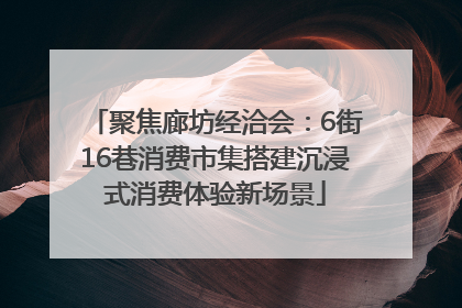 聚焦廊坊经洽会：6街16巷消费市集搭建沉浸式消费体验新场景