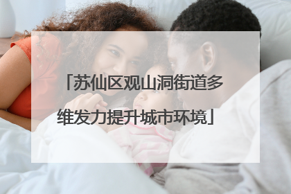 苏仙区观山洞街道多维发力提升城市环境