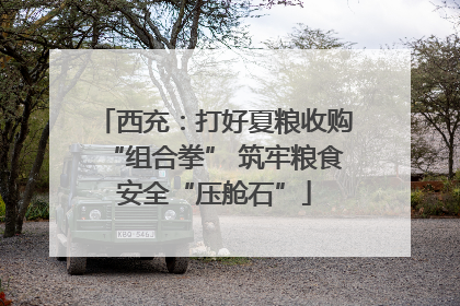 西充：打好夏粮收购“组合拳” 筑牢粮食安全“压舱石”