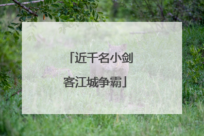 近千名小剑客江城争霸