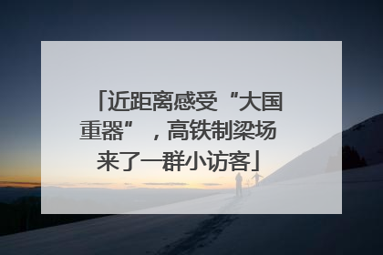 近距离感受“大国重器”，高铁制梁场来了一群小访客