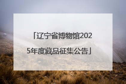 辽宁省博物馆2025年度藏品征集公告