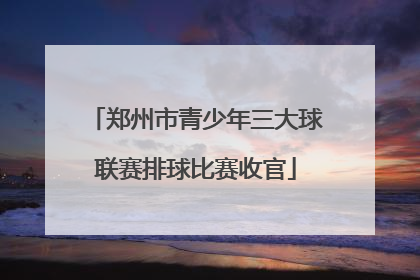 郑州市青少年三大球联赛排球比赛收官