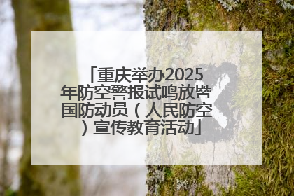 重庆举办2025年防空警报试鸣放暨国防动员（人民防空）宣传教育活动