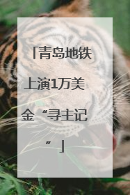 青岛地铁上演1万美金“寻主记”