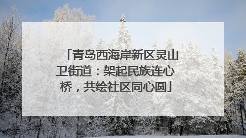 青岛西海岸新区灵山卫街道：架起民族连心桥，共绘社区同心圆