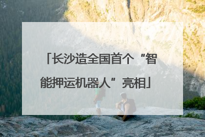 长沙造全国首个“智能押运机器人”亮相