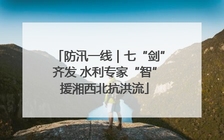 防汛一线｜七“剑”齐发 水利专家“智”援湘西北抗洪流