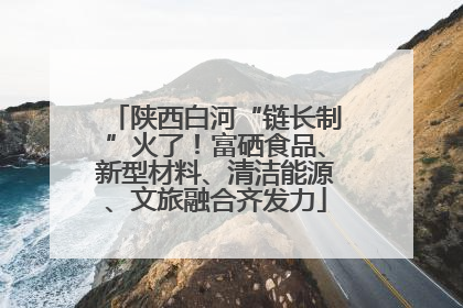 陕西白河“链长制”火了！富硒食品、新型材料、清洁能源、文旅融合齐发力