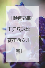 陕西省职工乒乓球比赛在西安开赛