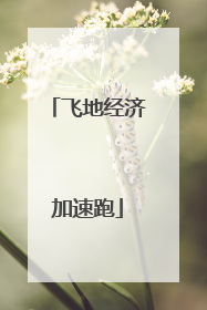 飞地经济加速跑