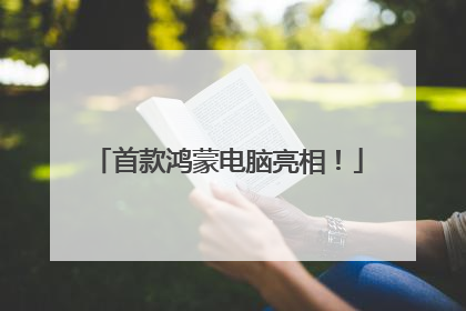 首款鸿蒙电脑亮相！