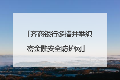齐商银行多措并举织密金融安全防护网