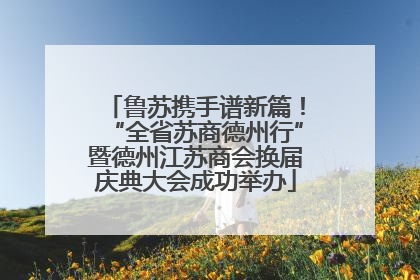 鲁苏携手谱新篇！“全省苏商德州行”暨德州江苏商会换届庆典大会成功举办