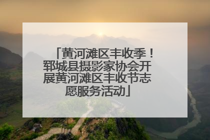 黄河滩区丰收季！郓城县摄影家协会开展黄河滩区丰收节志愿服务活动