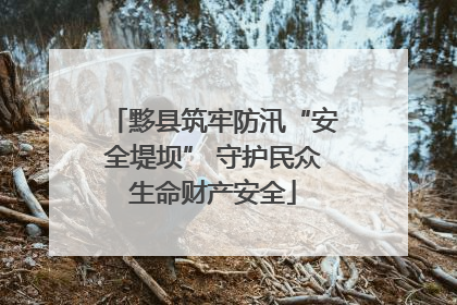 黟县筑牢防汛“安全堤坝” 守护民众生命财产安全