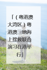 （粤港澳大湾区）粤港澳三地海上搜救联合演习在港举行