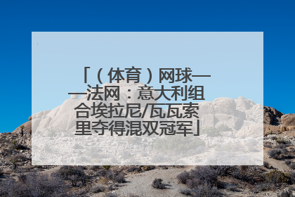 （体育）网球——法网：意大利组合埃拉尼/瓦瓦索里夺得混双冠军