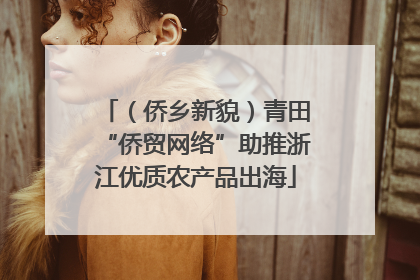（侨乡新貌）青田“侨贸网络”助推浙江优质农产品出海