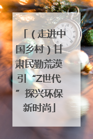 （走进中国乡村）甘肃民勤荒漠引“Z世代”探兴环保新时尚
