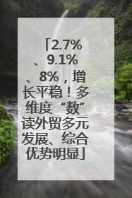 2.7%、9.1%、8%，增长平稳！多维度“数”读外贸多元发展、综合优势明显