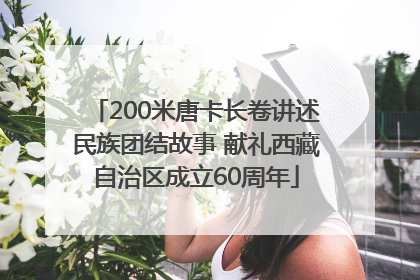 200米唐卡长卷讲述民族团结故事 献礼西藏自治区成立60周年