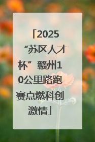 2025“苏区人才杯”赣州10公里路跑赛点燃科创激情